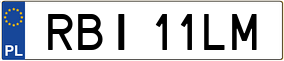 Trailer License Plate